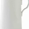Royal Copenhagen Karafler & Kander>Hvid Riflet 1,6 l. kande