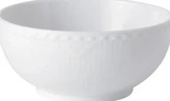 Online Hvid Riflet Halvblonde 15 cm Skål Skåle & Fade