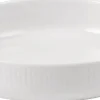 Online Hvid Riflet ovnfast fad rundt 18,5 cm. Skåle & Fade