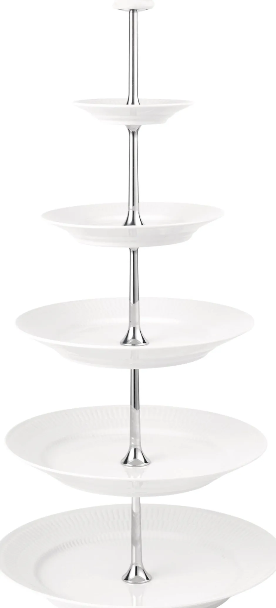 Hvid Riflet Étagère, 5 Lag-Royal Copenhagen Discount