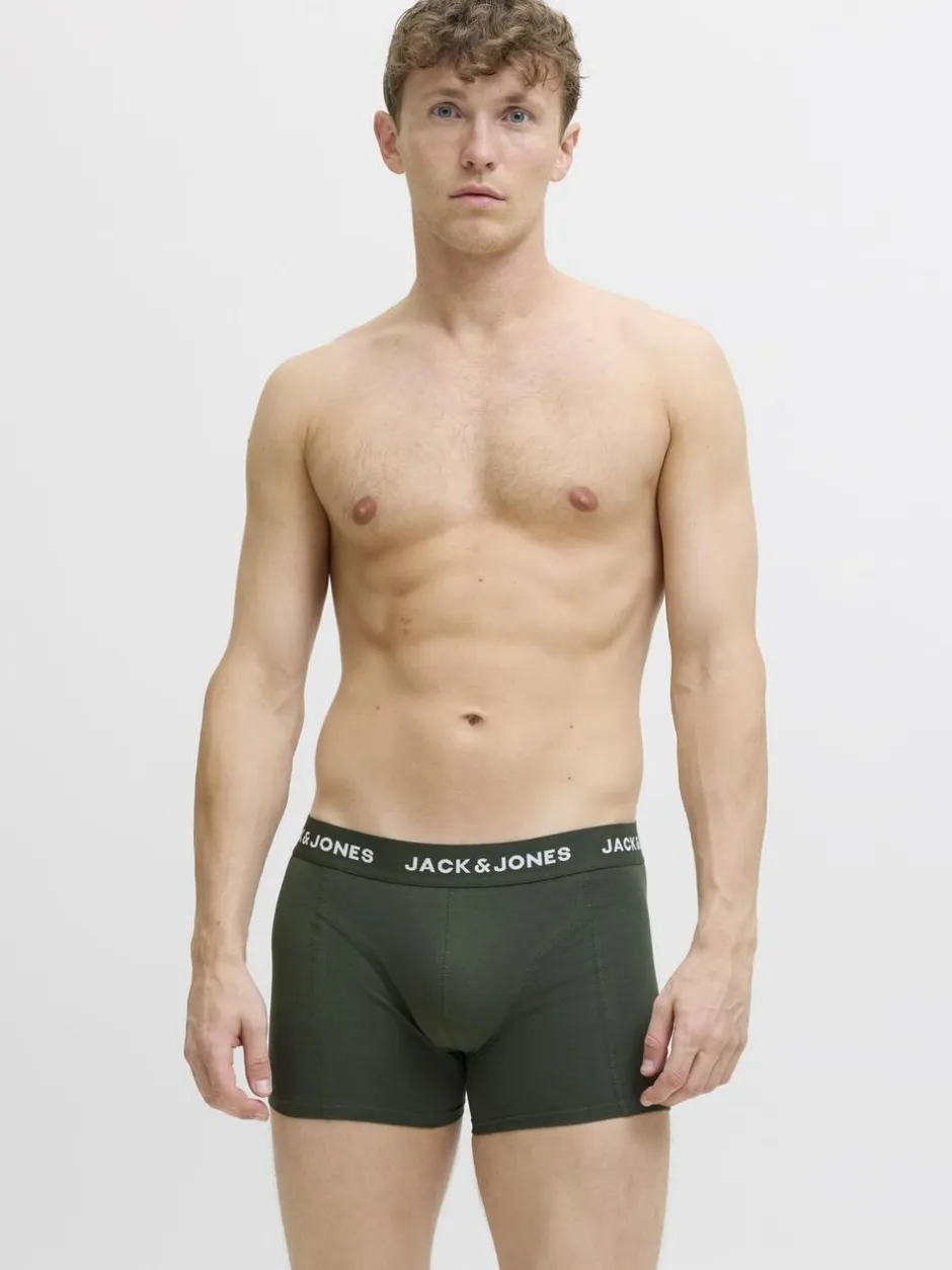 Jack & Jones Undertøj>JACJJ SOLID TRUNKS 5 PACK