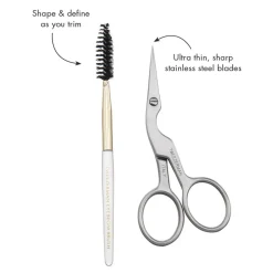 Øjenbrynssaks m. kam-Tweezerman Outlet