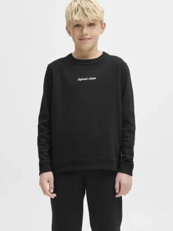 JORNORREBRO EMB SWEAT CREW NOOS JNR-Jack & Jones Hot