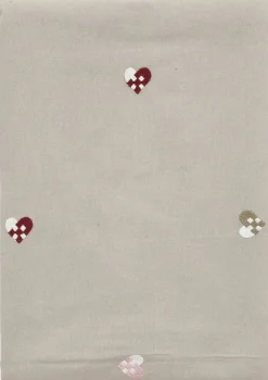Outlet Juledug 140x320 Christmas Hearts Embroidery Rose Tekstiler Til Borddækning|Juletekstiler
