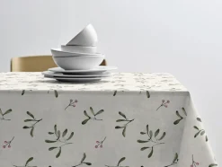 Juledug 140x350 Mistletoe Nature Tekstiler Til Borddækning|Juletekstiler