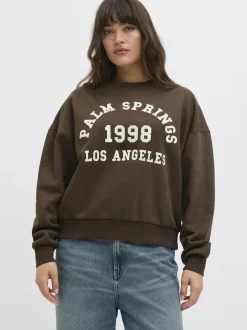 Outlet JXMERLE RLX SHORT LS CREW SWT LN Dame Sweatshirts & Sweatpants