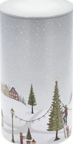 New Kagedåse Vinter 10 x 18,5 cm Arctic Ice Metal Opbevaring