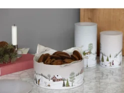 New Kagedåse Vinter 10 x 18,5 cm Arctic Ice Metal Opbevaring