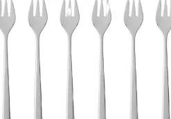 Clearance Kagegaffel Fuga 15,5 cm 6 stk. Mat/Blankt stål Bestik