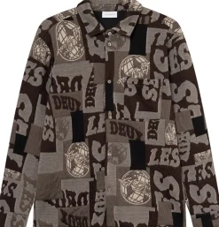 Discount Kaleb Patchwork Jacquard Overshirt Skjorter