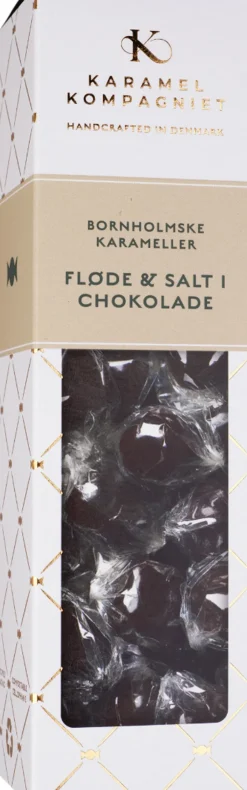 Karamelkugler: Fløde & Salt i mørk chokolade elegance-Karamel Kompagniet Hot