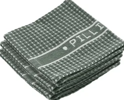 Hot Karklude 32 x 32 cm 3 stk. Grøn/Hvid 100 % økologi Tekstiler Til Køkkenet