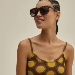 Online KATYA recycled sunglasses tortoise brown/gold Dame Briller