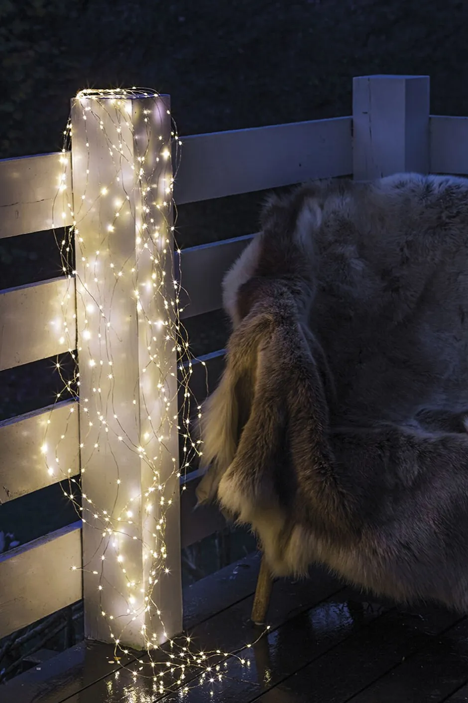 Sale Knirke , Clear/Silver , 7,9m+3m Lyskæder