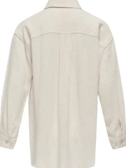 Discount KOGSIESTA L/S LINEN BLEND OVS SHIRT Børn Overdele