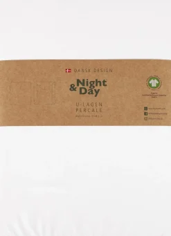 Økologisk U-split lagen, percale - GOTS,-Night & Day Best
