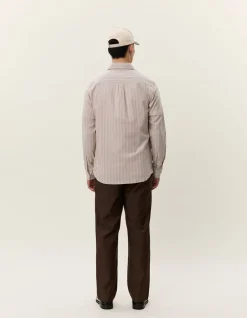 Sale Konrad Melange Striped Shirt Skjorter|Julegaver
