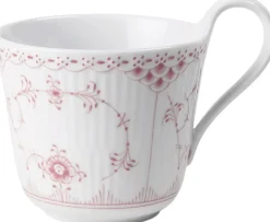 Sale Koral Musselmalet Halvblonde Højhankskop 33 cl Kopper & Krus