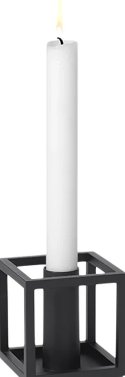 Kubus 1, Candle Holder, Black-Audo Copenhagen