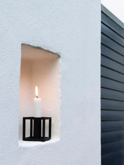 Kubus 1, Candle Holder, Black-Audo Copenhagen
