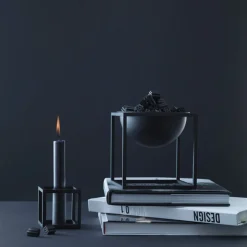 Kubus 1, Candle Holder, Black-Audo Copenhagen