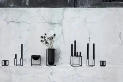 Kubus 1, Candle Holder, Black-Audo Copenhagen
