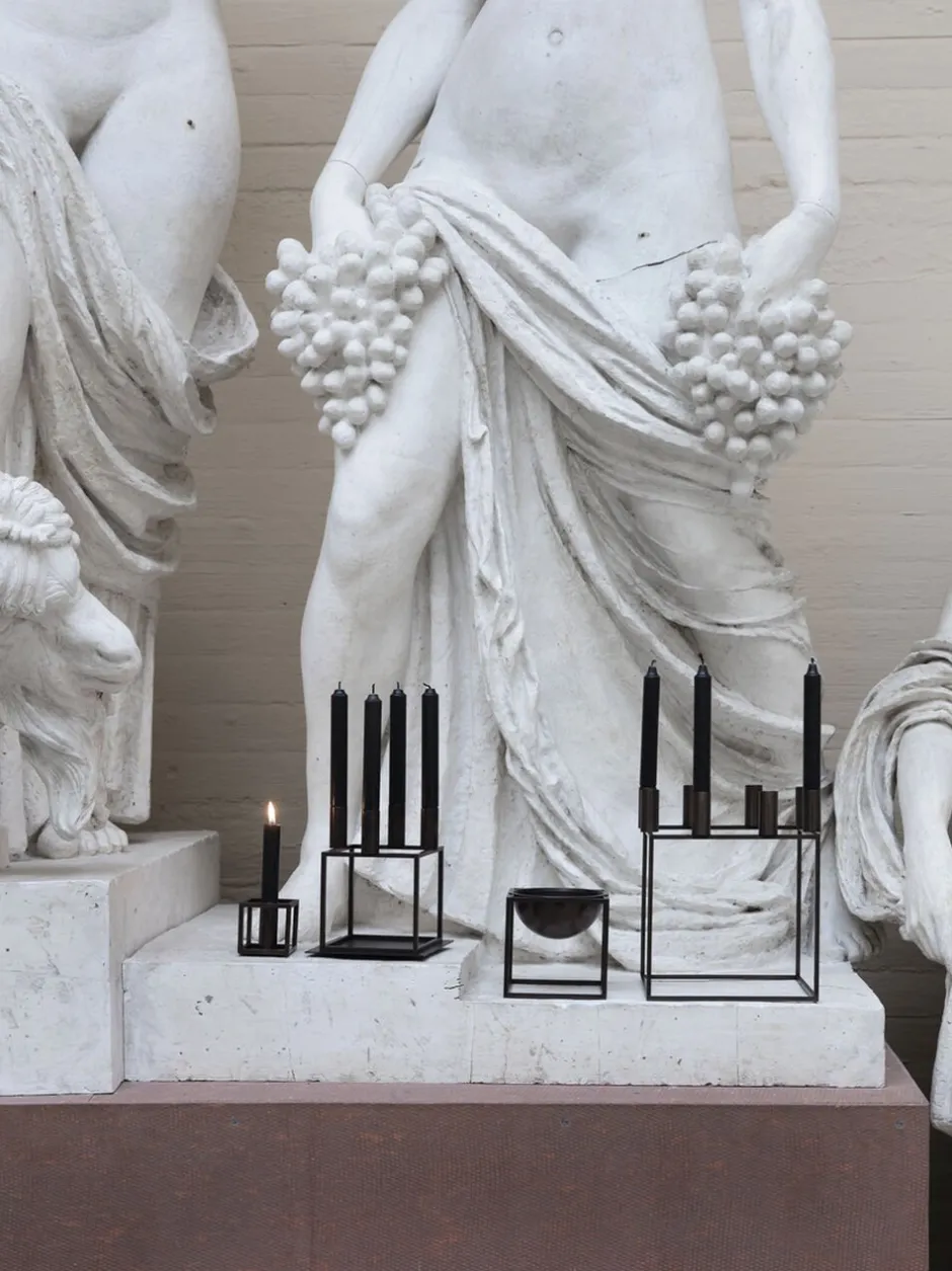Kubus 1, Candle Holder, Black-Audo Copenhagen
