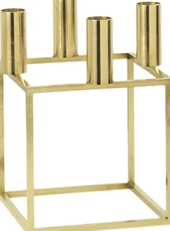 Kubus 4, Candle Holder, Gold-plated-Audo Copenhagen