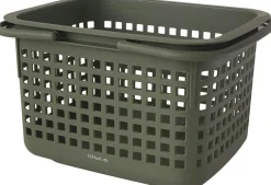 Online Kurv oliveingrøn medium 42x35x25cm Opbevaring