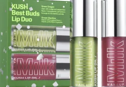 Kush Best Buds Lip Oil Duo - Et sæt med to Kush Lip Oils-Milk Hot