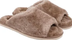 Outlet KVINA - OPEN SHEARLING SLIPPER Dame Hjemmesko