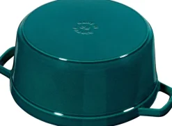 Staub Gryder & Pander>La Cocotte Cocotte 26 cm / 5,25 l, Rund, La-Mer-Turkis-Blågr