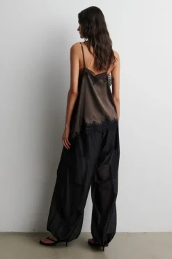 Dame Second Female T-Shirts & Toppe>Lacia Contrast Strap Top