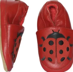 Børn Melton Hjemmesko>Ladybug leather slippers