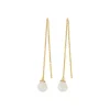 Lagoon Earchains 10 cm Baroque pearl-Pernille Corydon Jewellery Best