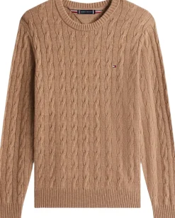 LAMBSWOOL BLEND CABLE CREW-Tommy Hilfiger Discount