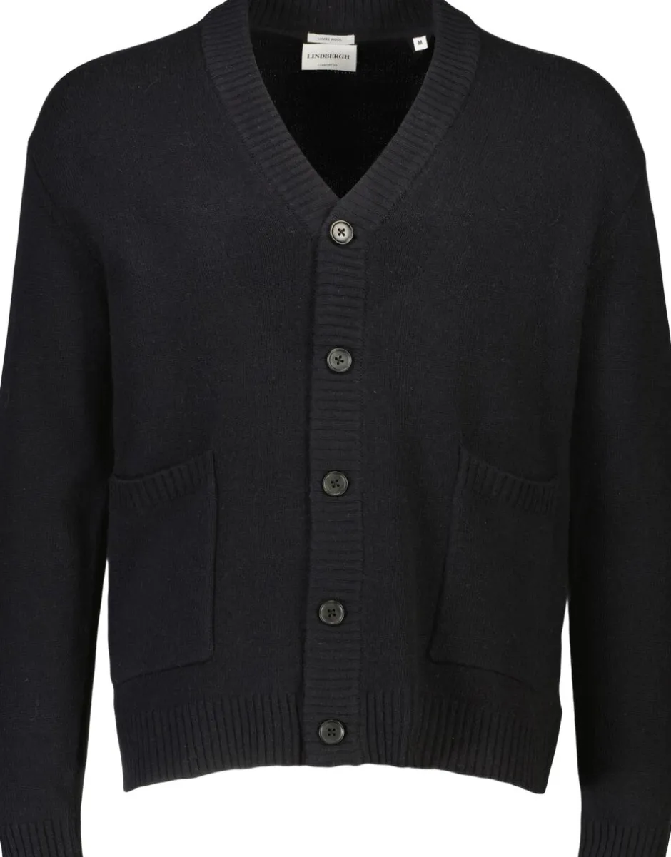 Lambswool button cardigan-Lindbergh Online