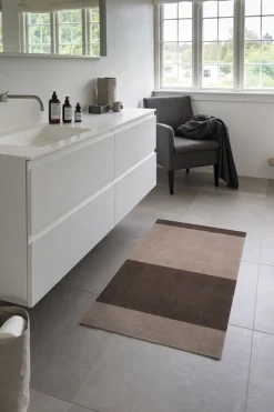 Løber, 67x120 cm, stripes-horizon sand/brun-Tica Copenhagen Hot