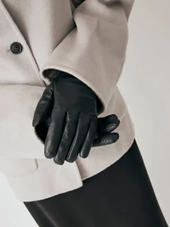 Dame Magasin du Nord Collection Handsker & Vanter>Læderhandsker med uld