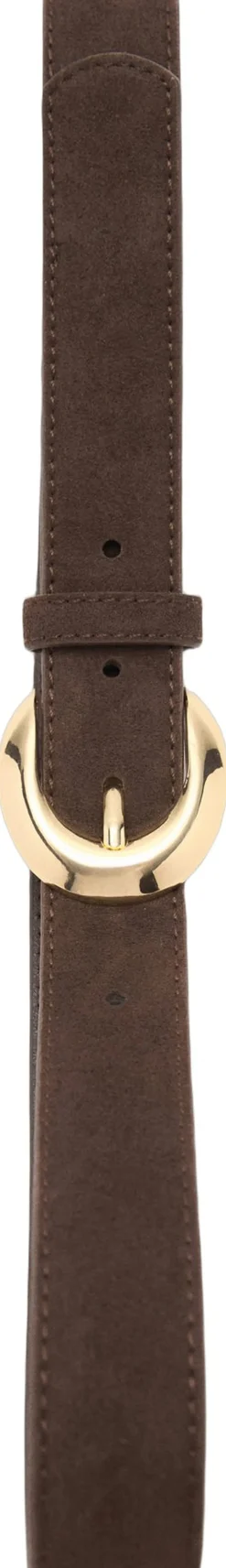 Sale Leather belt with oval buckle Dame Bælter