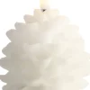 LED candle Pine cone, Nordic White, Smooth, 7x7 cm-Uyuni Sale