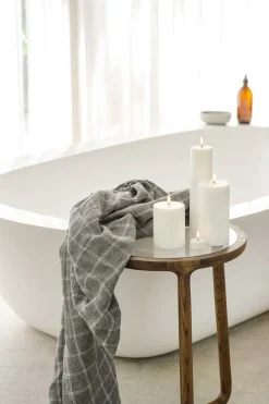 LED Pillar Candle - Nordic White - 7,8 x 10 cm-Uyuni Outlet