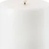Discount LED Pillar Candle - Nordic White - 10,1 x 10 cm Elektriske Julelys