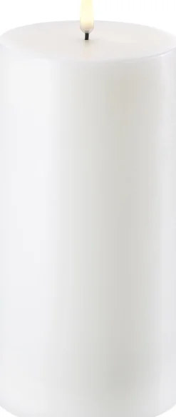 Uyuni Elektriske Julelys>LED Pillar Candle - Nordic White - 10,1 x 20 cm