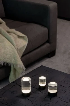 Uyuni Bordlamper>LED rechargable Glow rod, clear, 6x8cm