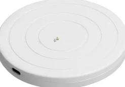 Uyuni Lampetilbehør>LED rechargeable base, Round, USB-C, White, 10x10 cm