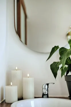 New LED Taper Candle - twin pack - Nordic White - 2,3 x 20 cm Lys & Lysestager|Elektriske Julelys