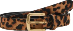 Clearance Leopard leather belt Dame Bælter