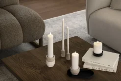 Light Candleholder pillar, Matte black, 9x3 cm-Uyuni Sale