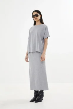 Light stretch long skirt - Hanni-Rabens Saloner Outlet